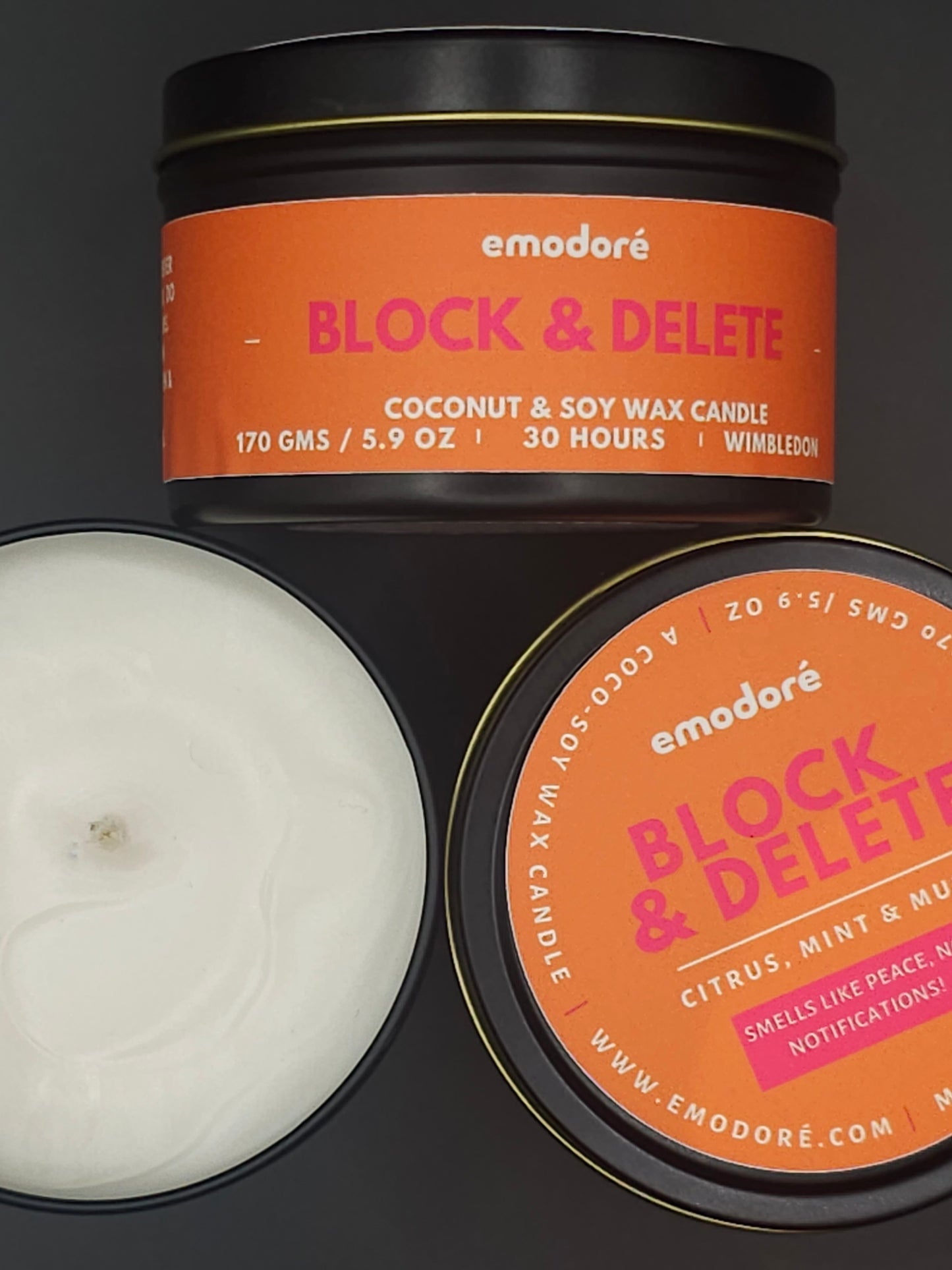 Block & Delete 8oz Candle