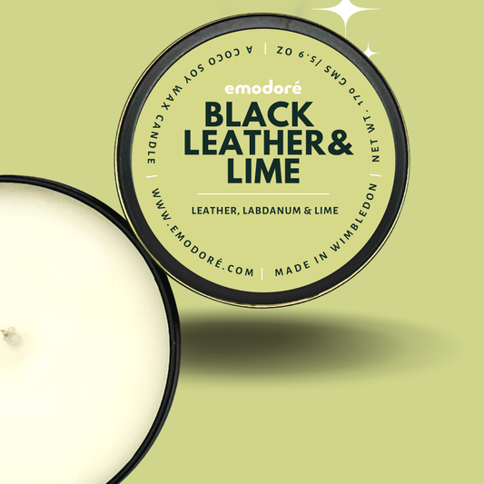 Black Leather & Lime 8oz Candle