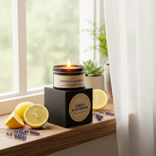Lemon & Lavender 🍋 8oz Candle