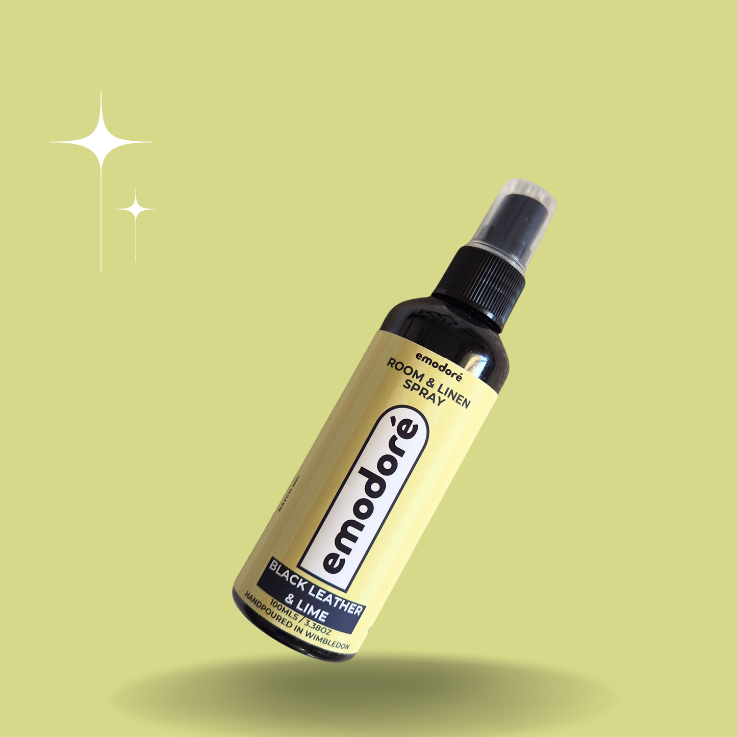 Black Leather & Lime Room & Linen Spray